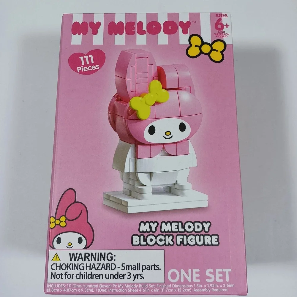 Sanrio My Melody‎ Block Figure Build Set 111 Pcs Leading Brand Compatible NIB!